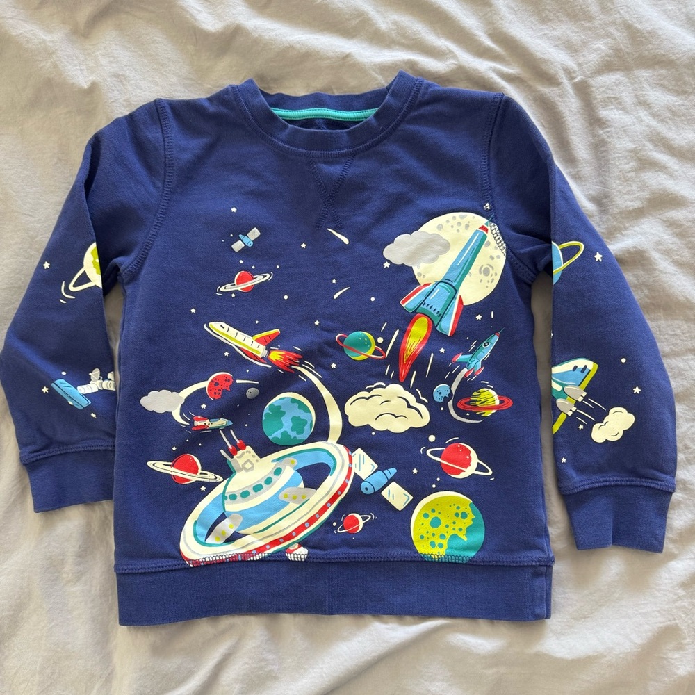 Mini Boden Space Glow-in-the-dark sweatshirt